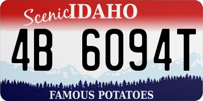 ID license plate 4B6094T