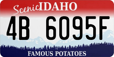 ID license plate 4B6095F