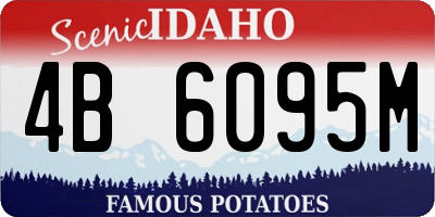 ID license plate 4B6095M