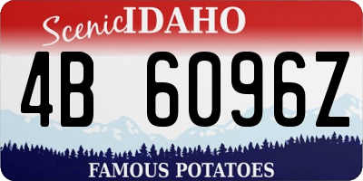 ID license plate 4B6096Z