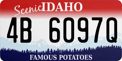 ID license plate 4B6097Q