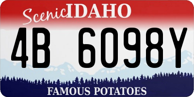 ID license plate 4B6098Y
