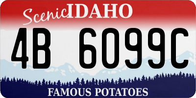 ID license plate 4B6099C