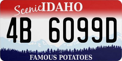 ID license plate 4B6099D
