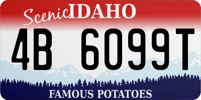 ID license plate 4B6099T