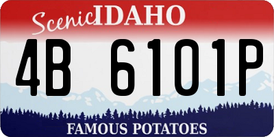 ID license plate 4B6101P