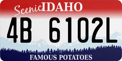 ID license plate 4B6102L