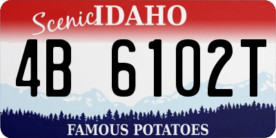 ID license plate 4B6102T