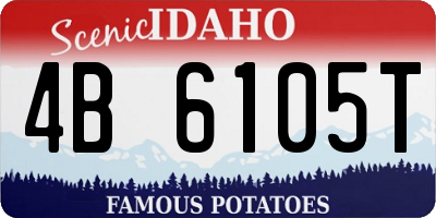 ID license plate 4B6105T