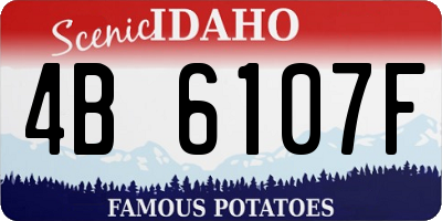 ID license plate 4B6107F