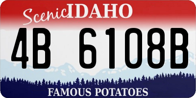 ID license plate 4B6108B