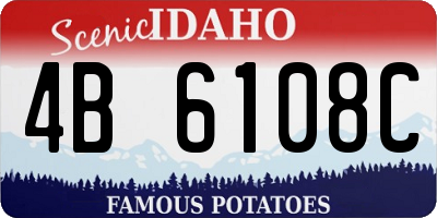 ID license plate 4B6108C
