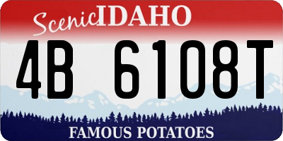 ID license plate 4B6108T