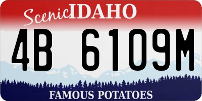 ID license plate 4B6109M