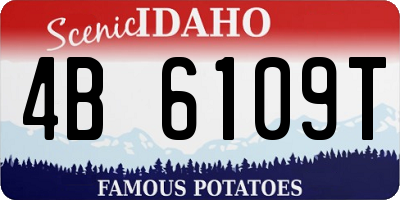 ID license plate 4B6109T