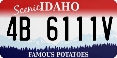 ID license plate 4B6111V