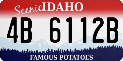 ID license plate 4B6112B
