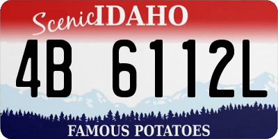 ID license plate 4B6112L