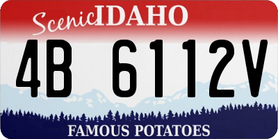 ID license plate 4B6112V