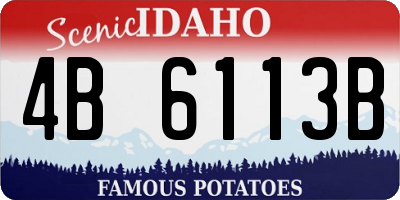 ID license plate 4B6113B