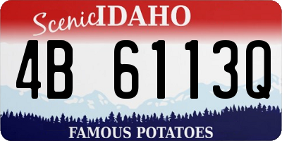 ID license plate 4B6113Q