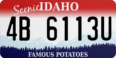 ID license plate 4B6113U