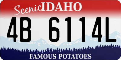 ID license plate 4B6114L