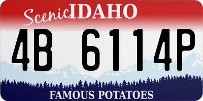 ID license plate 4B6114P