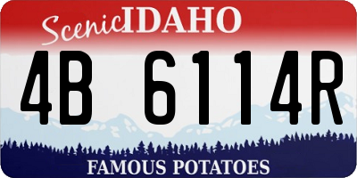 ID license plate 4B6114R