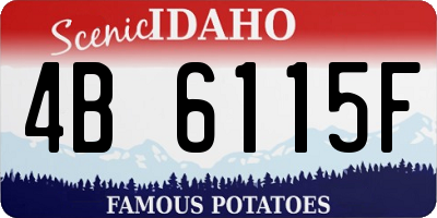 ID license plate 4B6115F