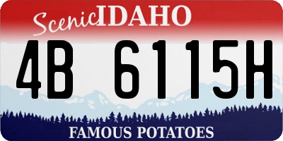 ID license plate 4B6115H