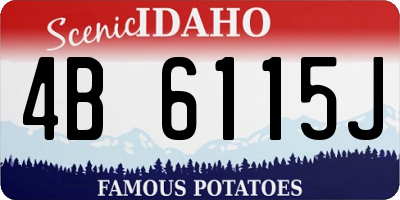 ID license plate 4B6115J