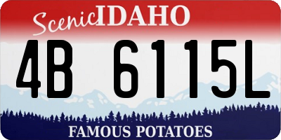 ID license plate 4B6115L