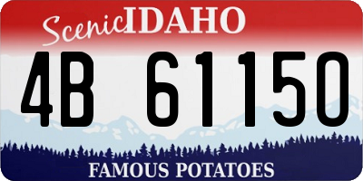 ID license plate 4B6115O