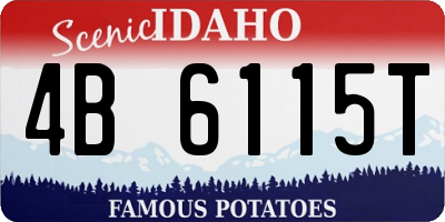 ID license plate 4B6115T