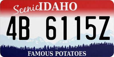 ID license plate 4B6115Z