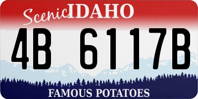 ID license plate 4B6117B