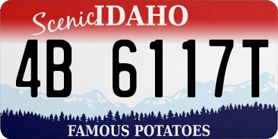 ID license plate 4B6117T