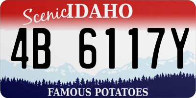 ID license plate 4B6117Y