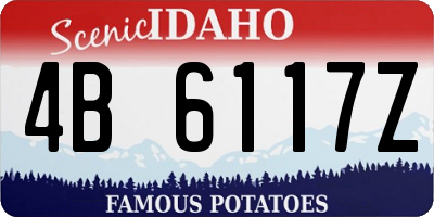ID license plate 4B6117Z
