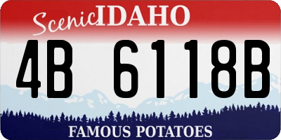 ID license plate 4B6118B