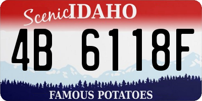 ID license plate 4B6118F