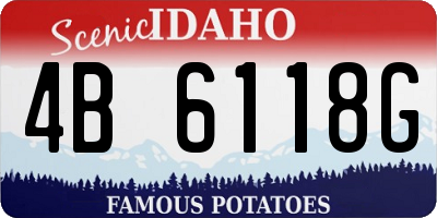 ID license plate 4B6118G