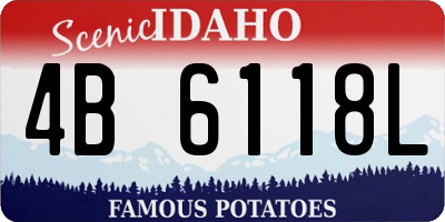 ID license plate 4B6118L