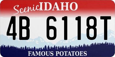 ID license plate 4B6118T