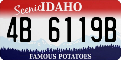 ID license plate 4B6119B