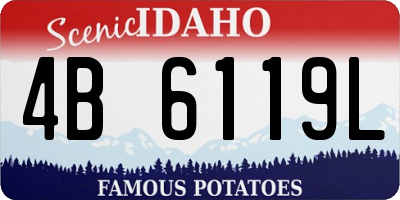 ID license plate 4B6119L