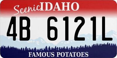 ID license plate 4B6121L