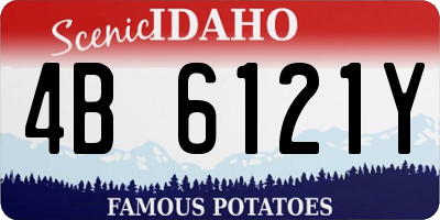 ID license plate 4B6121Y