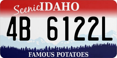 ID license plate 4B6122L